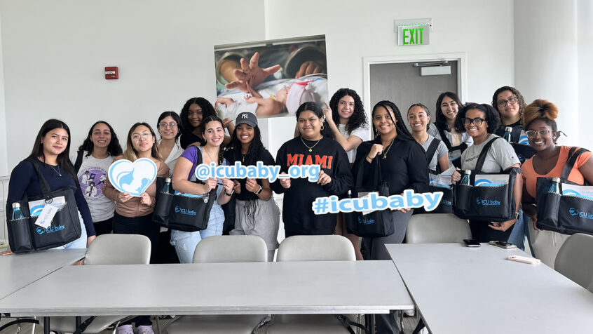 University of Miami Students Packing NICU Packs