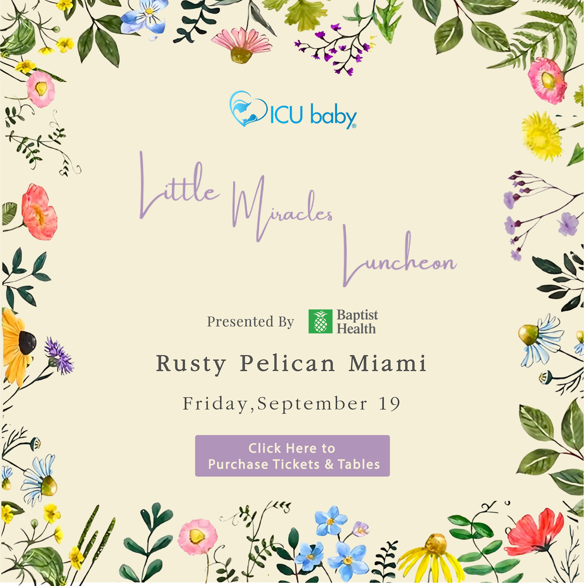 Little Miracles Luncheon. Friday, September 19, 2025.